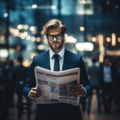 фото бизнесмен с газетой